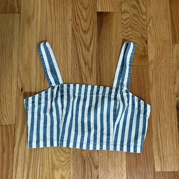 Denim Crop Top - Picture 1 of 2